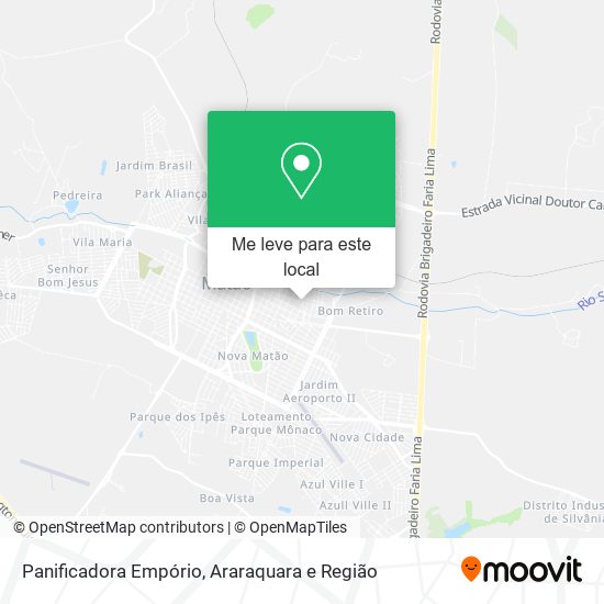 Panificadora Empório mapa