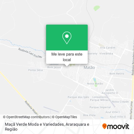 Maçã Verde Moda e Variedades mapa