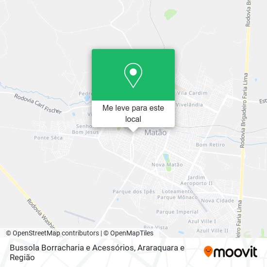Bussola Borracharia e Acessórios mapa