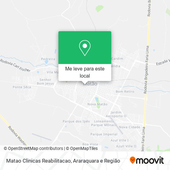 Matao Clinicas Reabilitacao mapa