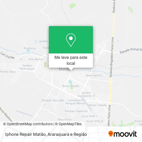 Iphone Repair Matão mapa