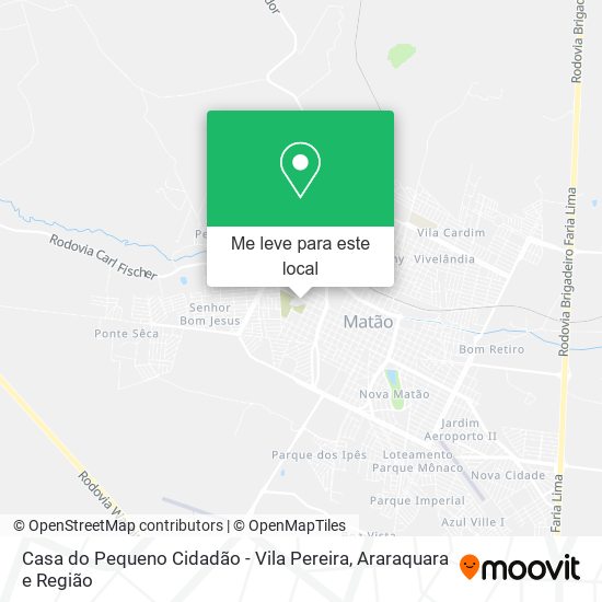 Casa do Pequeno Cidadão - Vila Pereira mapa