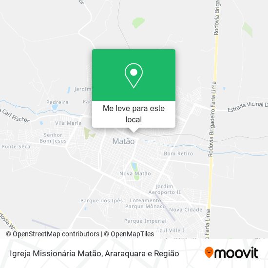 Igreja Missionária Matão mapa