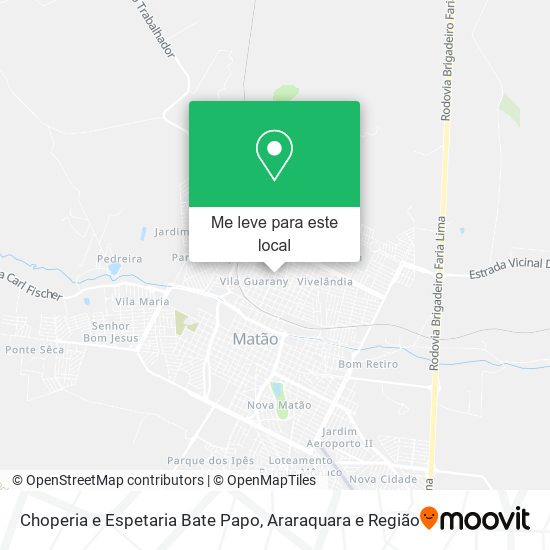 Choperia e Espetaria Bate Papo mapa