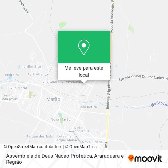 Assembleia de Deus Nacao Profetica mapa