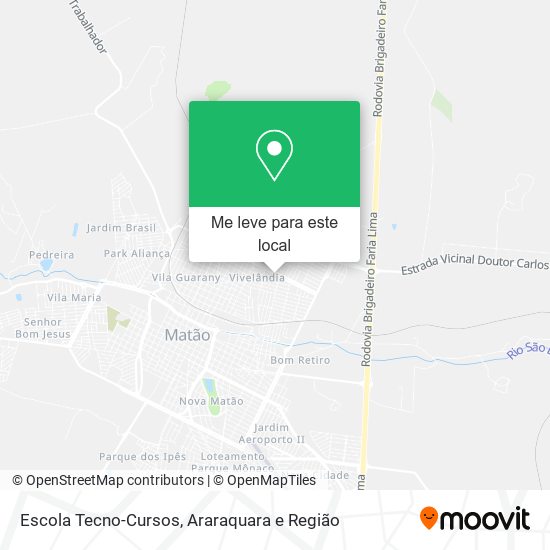 Escola Tecno-Cursos mapa