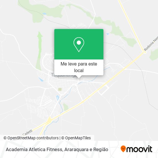 Academia Atletica Fitness mapa