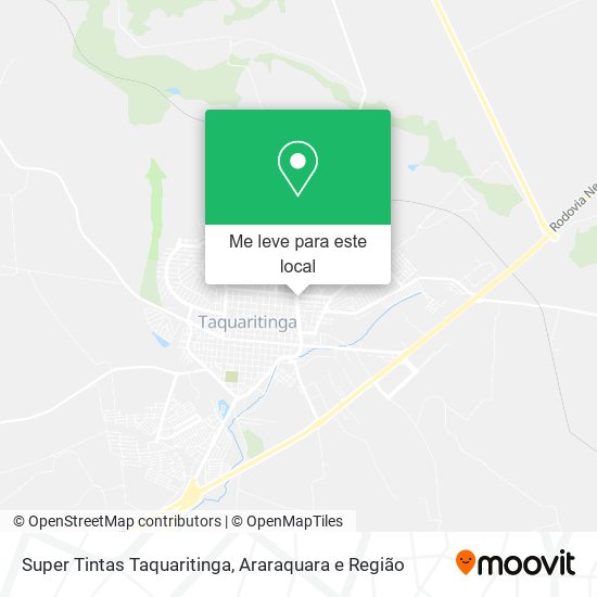 Super Tintas Taquaritinga mapa