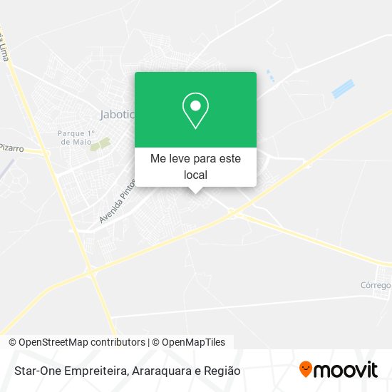 Star-One Empreiteira mapa