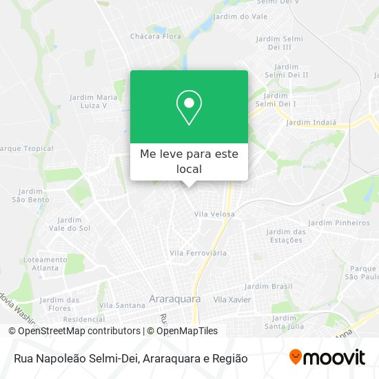 Rua Napoleão Selmi-Dei mapa