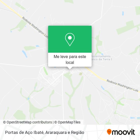 Portas de Aço Ibaté mapa