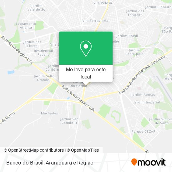 Banco do Brasil mapa