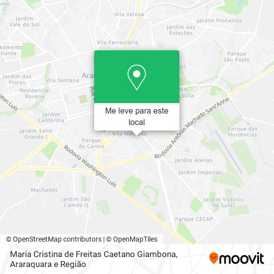 Maria Cristina de Freitas Caetano Giambona mapa