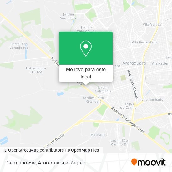 Caminhoese mapa