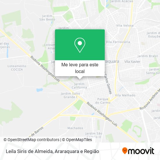 Leila Siris de Almeida mapa