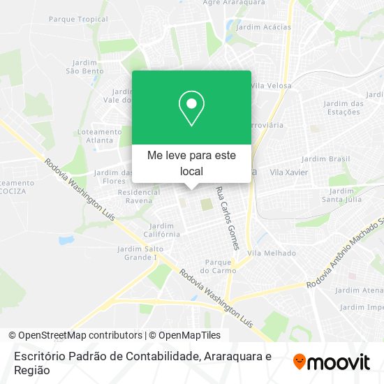Escritório Padrão de Contabilidade mapa