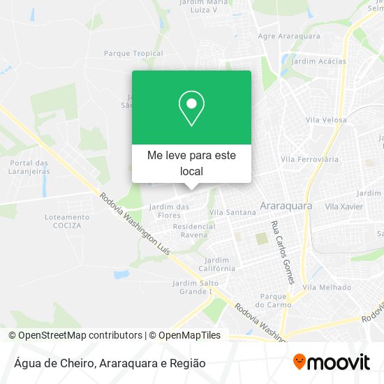 Água de Cheiro mapa