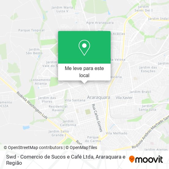Swd - Comercio de Sucos e Café Ltda mapa