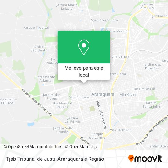 Tjab Tribunal de Justi mapa