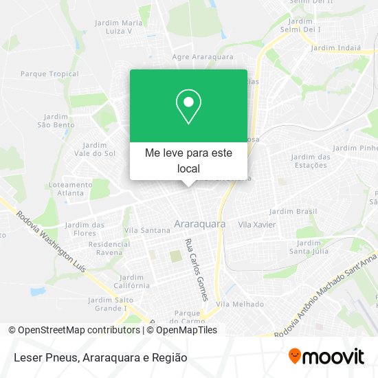 Leser Pneus mapa