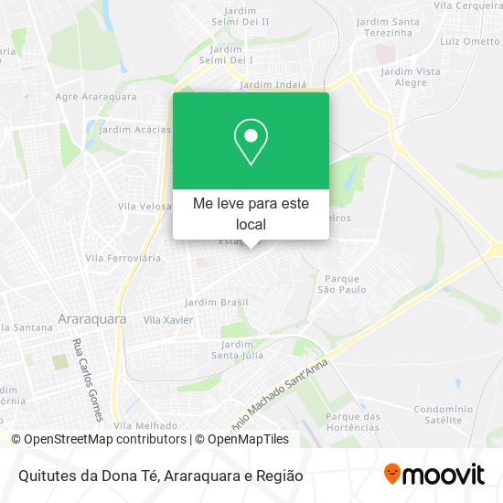 Quitutes da Dona Té mapa