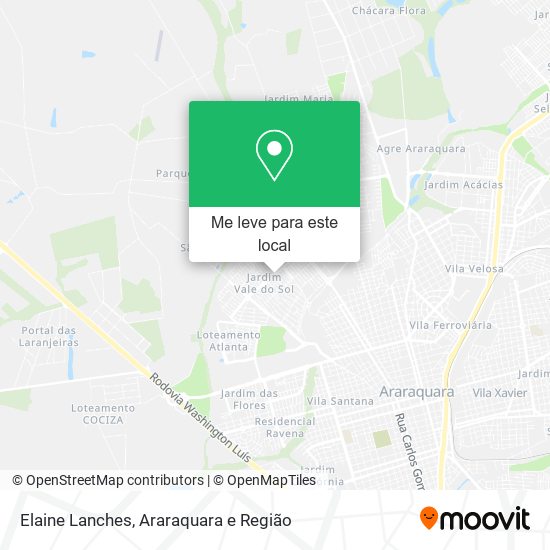 Elaine Lanches mapa