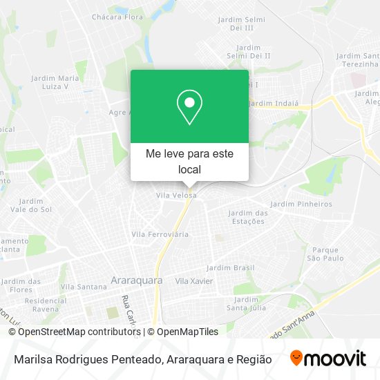 Marilsa Rodrigues Penteado mapa
