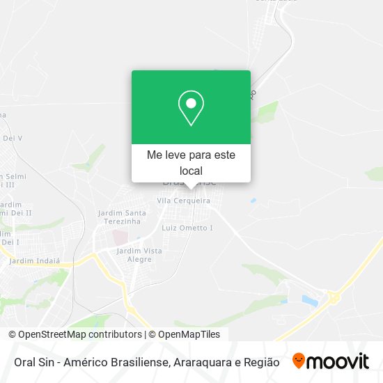 Oral Sin - Américo Brasiliense mapa