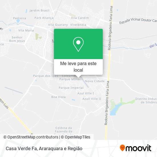 Casa Verde Fa mapa