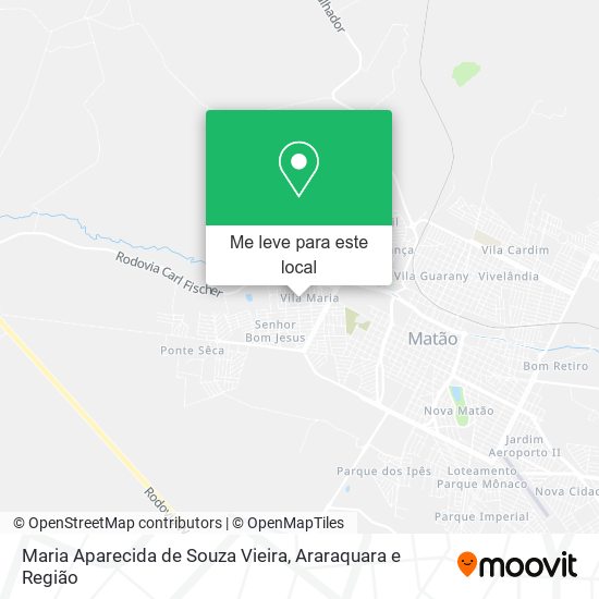 Maria Aparecida de Souza Vieira mapa