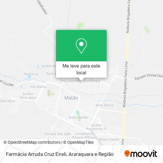 Farmácia Arruda Cruz Eireli mapa