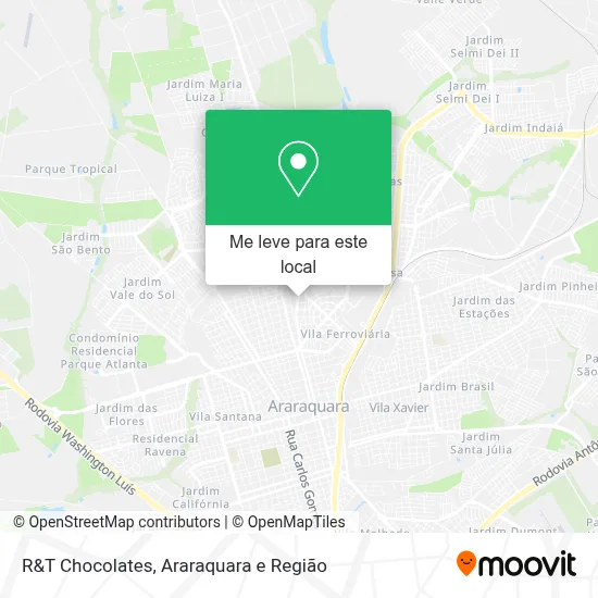 R&T Chocolates mapa