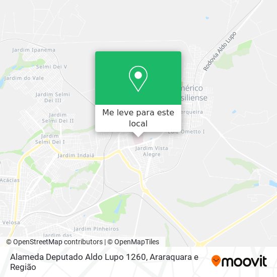 Alameda Deputado Aldo Lupo 1260 mapa