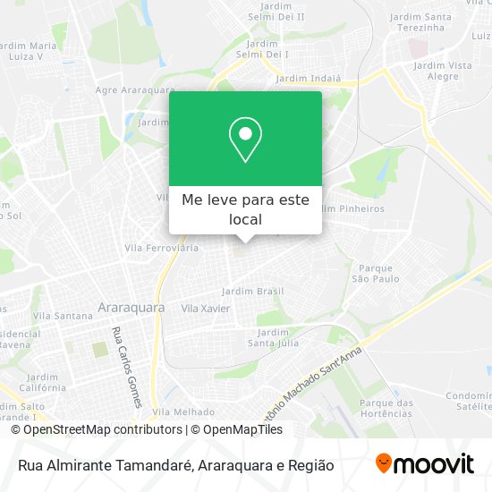 Rua Almirante Tamandaré mapa