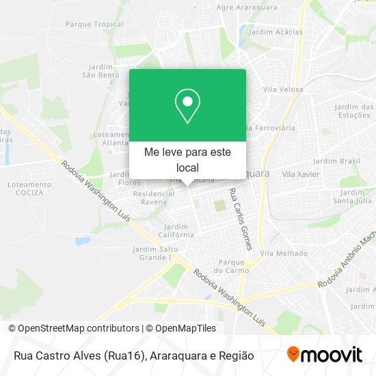 Rua Castro Alves (Rua16) mapa