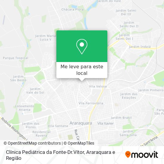 Clínica Pediátrica da Fonte-Dr.Vítor mapa