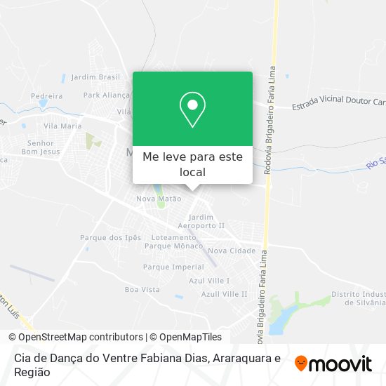 Cia de Dança do Ventre Fabiana Dias mapa