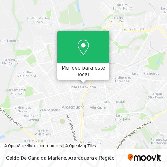 Caldo De Cana da Marlene mapa