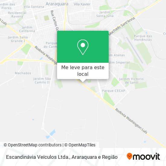 Como chegar até Escandinávia Veículos Ltda. em Araraquara de Ônibus?