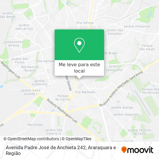 Avenida Padre José de Anchieta 242 mapa