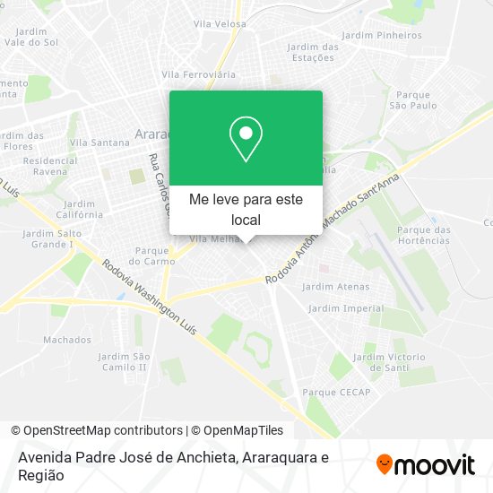 Avenida Padre José de Anchieta mapa