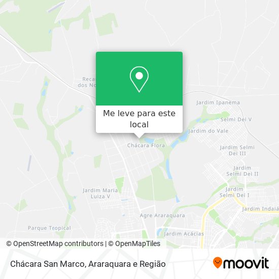Chácara San Marco mapa