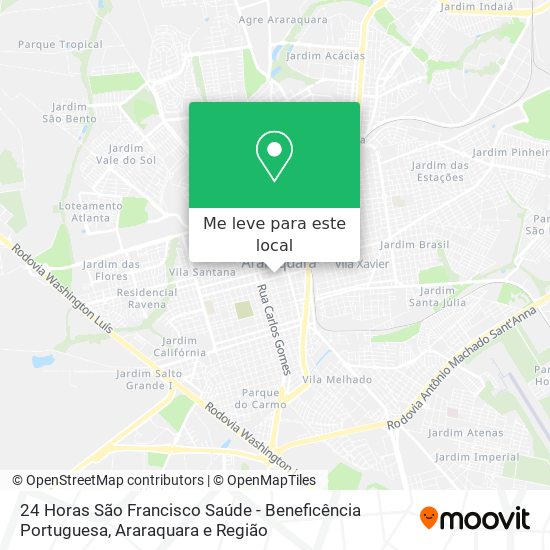 24 Horas São Francisco Saúde - Beneficência Portuguesa mapa