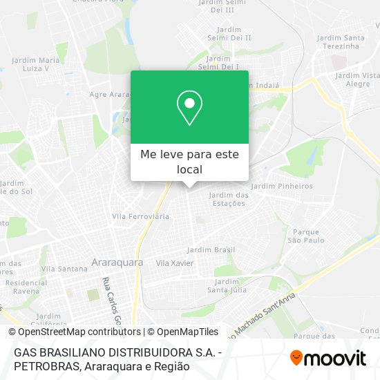 GAS BRASILIANO DISTRIBUIDORA S.A. - PETROBRAS mapa