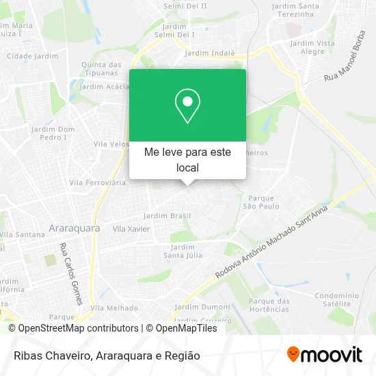 Ribas Chaveiro mapa