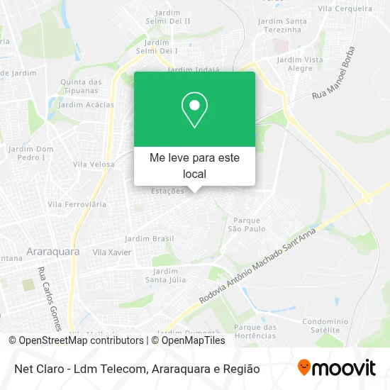 Net Claro - Ldm Telecom mapa