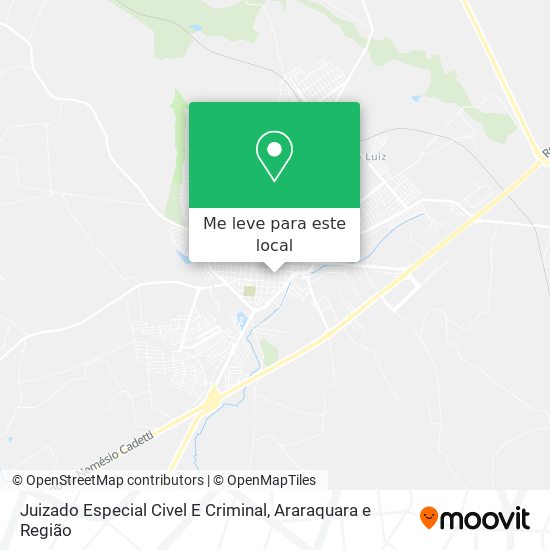 Juizado Especial Civel E Criminal mapa