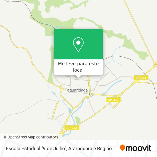 Escola Estadual "9 de Julho" mapa
