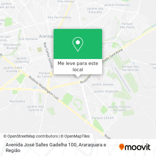 Avenida José Salles Gadelha 100 mapa