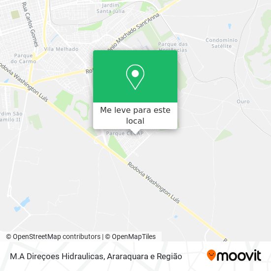 M.A Direçoes Hidraulicas mapa